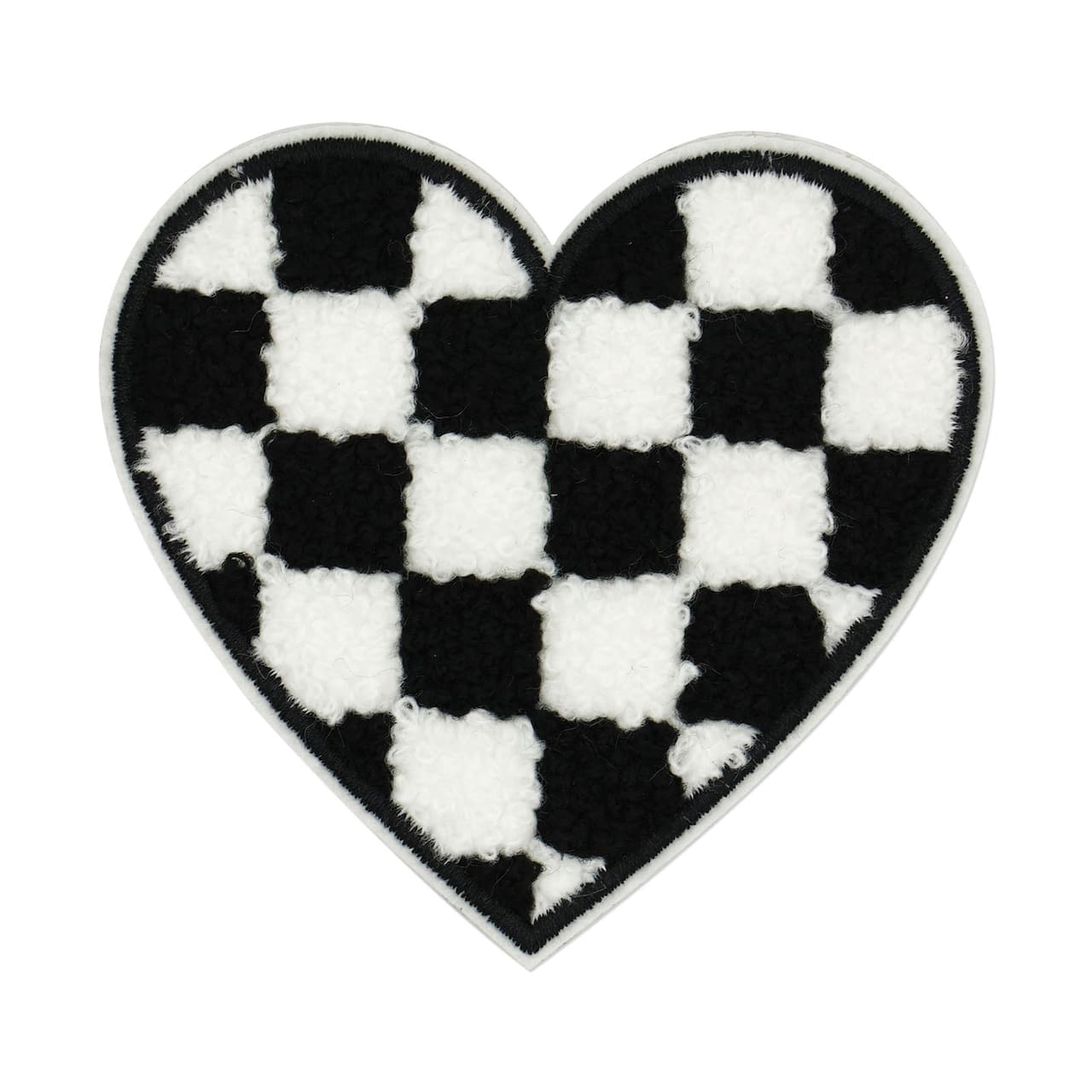 Checker Heart Iron On & Adhesive Patch by Make Market®